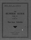 Humber Hawk MkIII and MkIV Man-hour Schedule - May 1950 small